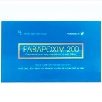 Thuốc Fabapoxim 200 Pharbaco điều trị nhiễm khuẩn hô hấp trên (1 vỉ x 10 viên)