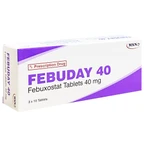 Thuốc Febuday 40 MSN điều trị tăng acid uric huyết (3 vỉ x 10 viên)