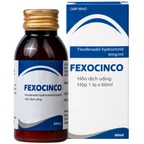 Thuốc Fexocinco 6mg Hà Nam điều trị triệu chứng viêm mũi dị ứng theo mùa và mày đay mạn tính (60ml)