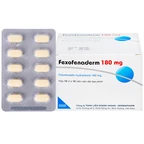 Thuốc Fexofenaderm 180mg Hasan điều trị viêm mũi dị ứng theo mùa, mày đay mạn tính vô căn (10 vỉ x 10 viên)