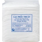 Gạc phẫu thuật An Lành 10x10cm x 6 lớp (100 miếng) dùng thấm máu trong phẫu thuật