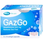 Thuốc GazGo MEGA We care điều trị khó chịu, căng đau, trướng bụng (3 vỉ x 10 viên)