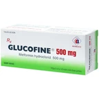 Thuốc Glucofine 500mg Domesco điều trị đái tháo đường típ 2 (5 vỉ x 10 viên)