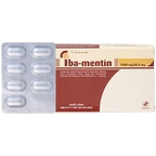 Thuốc Iba-Mentin 1000mg/62.5mg Pharbaco điều trị viêm Amidan, viêm xoang, viêm phế quản (2 vỉ x 7 viên)