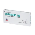 Dung dịch tiêm Vinphacine 250 Vinphaco điều trị nhiễm khuẩn đường hô hấp, đường tiết niệu (1 vỉ x 10 ống)