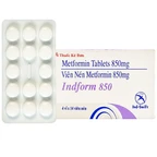Thuốc Indform 850mg Ind-Swift  điều trị bệnh đái tháo đường (4 vỉ x 14 viên)