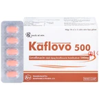 Thuốc Kaflovo 500 Khapharco điều trị nhiễm khuẩn do vi khuẩn, viêm phổi, nhiễm khuẩn da (10 vỉ x 5 viên)