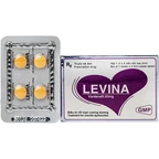 Thuốc Levina 20mg Cophavina điều trị rối loạn chức năng cương dương (1 vỉ x 4 viên)
