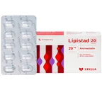 Viên nén Lipistad 20 Stella điều trị tăng cholesterol máu (3 vỉ x 10 viên)