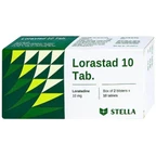 Viên nén Lorastad 10mg Stella điều trị viêm mũi dị ứng, hắt hơi, sổ mũi, viêm kết mạc dị ứng (10 vỉ x 10 viên)