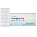 Viên nén Losagen 50 Hetero điều trị tăng huyết áp (3 vỉ x 10 viên)