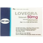 Thuốc Lovegra 50mg Pharbaco điều trị rối loạn cương dương (1 vỉ x 4 viên)