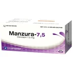 Viên nén Manzura-7.5 DaviPharm điều trị tâm thần phân liệt (10 vỉ x 10 viên)