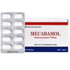 Viên nén Mecabamol 750mg Hà Tây điều trị các bệnh lý cơ xương cấp tính (6 vỉ x 10 viên)