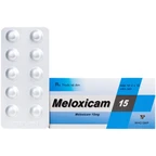 Thuốc Meloxicam 15mg Thành Nam giảm đau kháng viêm ( 10 vỉ x 10 viên)