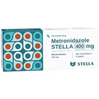 Thuốc Metronidazole Stella 400mg điều trị và phòng ngừa nhiễm nấm, nhiễm khuẩn kỵ khí (2 vỉ x 7 viên)