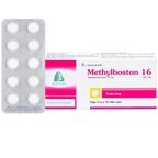 Thuốc Methylboston 16 Boston kháng viêm, điều trị suy tuyến thượng thận, viêm khớp, lupus ban đỏ (3 vỉ x 10 viên)