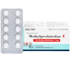 Thuốc Methylprednisolon 4 Khapharco kháng viêm, điều trị viêm khớp dạng thấp, lupus ban đỏ hệ thống (10 vỉ x 10 viên)