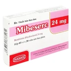 Thuốc Mibeserc 24mg Hasan điều trị hội chứng Ménière's, chóng mặt, ù tai (3 vỉ x 20 viên)