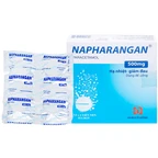 Viên sủi Napharangan 500mg Nam Hà hạ nhiệt, giảm đau, điều trị sốt từ nhẹ đến vừa (4 vỉ x 4 viên) 
