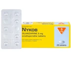 Viên nén Nykob 5mg Genepharm SA điều trị tâm thần phân liệt (4 vỉ x 7 viên)