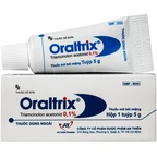 Thuốc mỡ Oraltrix 0.1% An Thiên giảm triệu chứng viêm nhiễm khoang miệng, loét do chấn thương (Hộp 5g)
