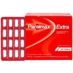 Viên nén Paralmax Extra 500mg/65mg Boston giảm đau nhẹ đến trung bình và hạ sốt  (15 vỉ x 12 viên)