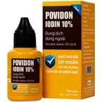 Dung dịch dùng ngoài Povidon Iodin 10% S.Pharm khử khuẩn, sát khuẩn các vết thương trên da và niêm mạc (Hộp 20ml)