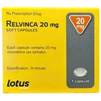 Thuốc Relvinca 20mg Lotus điều trị đầu tay cho bệnh ung thư phổi không phải tế bào nhỏ (1 vỉ x 1 viên)
