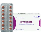Thuốc Rivaxored 20mg Dr.Reddy's phòng ngừa thuyên tắc huyết khối tĩnh mạch (1 vỉ x 14 viên)