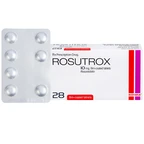 Thuốc Rosutrox 10mg Biofarm điều trị tăng cholesterol máu (4 vỉ x 7 viên)