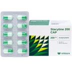 Thuốc Stacytine 200 CAP Stella điều trị long đờm trong viêm phế quản (10 vỉ x 10 viên)