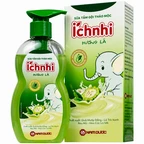 Sữa tắm gội thảo mộc Ích Nhi hương lá giúp làm sạch da, hỗ trợ giảm rôm sảy (200g)
