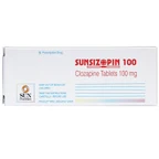Thuốc Sunsizopin 100 Sun Pharma điều trị tâm thần phân liệt (5 vỉ x 10 viên)