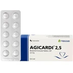 Thuốc Agicardi 2,5 Agimexpharm điều trị tăng huyết áp, đau thắt ngực ổn định mạn tính (3 vỉ x 10 viên)