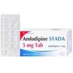 Thuốc Amlodipine Stada 5mg Tab điều trị tăng huyết áp, đau thắt ngực (10 vỉ x 14 viên)