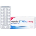 Thuốc Atenolol Stada 50mg điều trị tăng huyết áp, đau thắt ngực (2 vỉ x 15 viên)