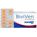 Thuốc BiviVen 600mg Reliv hỗ trợ cải thiện triệu chứng suy tuần hoàn tĩnh mạch bạch huyết (3 vỉ x 10 viên)