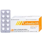 Thuốc Cebastin10 Dược 3-2 điều trị viêm mũi dị ứng, mày đay (3 vỉ x 10 viên)
