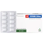 Thuốc Cefixime 200mg Tv.Pharma điều trị các bệnh nhiễm khuẩn đường niệu, viêm thận (2 vỉ x 10 viên)