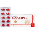 Thuốc CODCERIN-D Trường Thọ điều trị triệu chứng ho khan, ho có đờm, ho do dị ứng (2 vỉ x 10 viên)