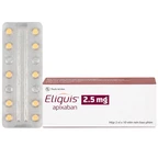Thuốc Eliquis 2.5mg Pfizer giúp phòng ngừa biến cố thuyên tắc huyết khối tĩnh mạch (2 vỉ x 10 viên)