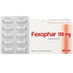 Thuốc Fexophar 120mg TV.Pharm điều trị triệu chứng viêm mũi dị ứng, sổ mũi, hắt hơi, dị ứng da (5 vỉ x 10 viên)