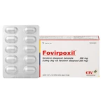 Thuốc Fovirpoxil 300mg OPV điều trị viêm gan B mạn tính và HIV-1 ở người lớn (3 vỉ x 10 viên)