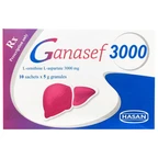Thuốc Ganasef 3000mg Hasan Điều trị các bệnh kèm theo và các biến chứng gãy ra bởi bệnh gan cấp tính hoặc mạn tính (10 gói x 5g)