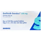 Thuốc Gefitinib 250mg Sandoz hỗ trợ điều trị ung thư phổi (3 vỉ x 10 viên)