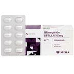 Thuốc Glimepiride 4mg Stella Pharm giảm đường huyết cho bệnh đái tháo đường típ 2 (6 vỉ x 10 viên)