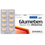 Thuốc Glumeben 500mg/2.5mg DHG điều trị đái tháo đường típ 2 (3 vỉ x 10 viên)
