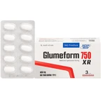 Thuốc Glumeform 750 XR DHG điều trị đái tháo đường típ 2 (3 vỉ x 10 viên)