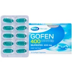 Thuốc Gofen 400 MEGA We care điều trị hạ sốt, giảm đau (5 vỉ x 10 viên)
